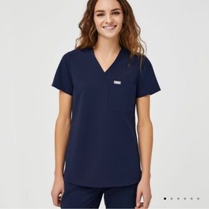 FIGS small technical collection scrubs set- navy blue